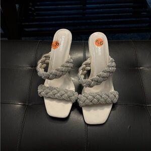 Women's Braided Sandals - White